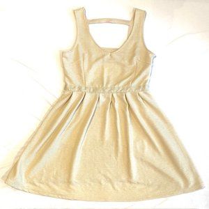 American Eagle Outfitters Dress with Back Cutout - Size 8 - Beige